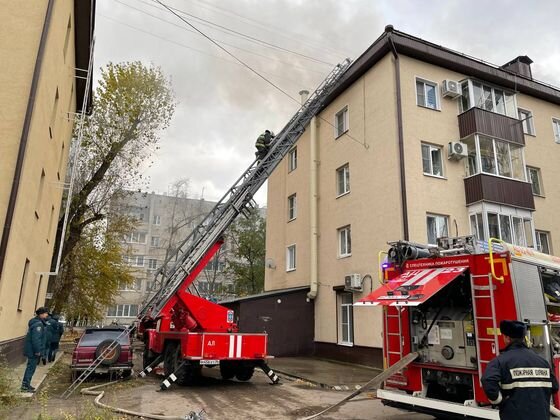    Пожар в Воронеже Пресс-служба ГУ МЧС по Воронежской области