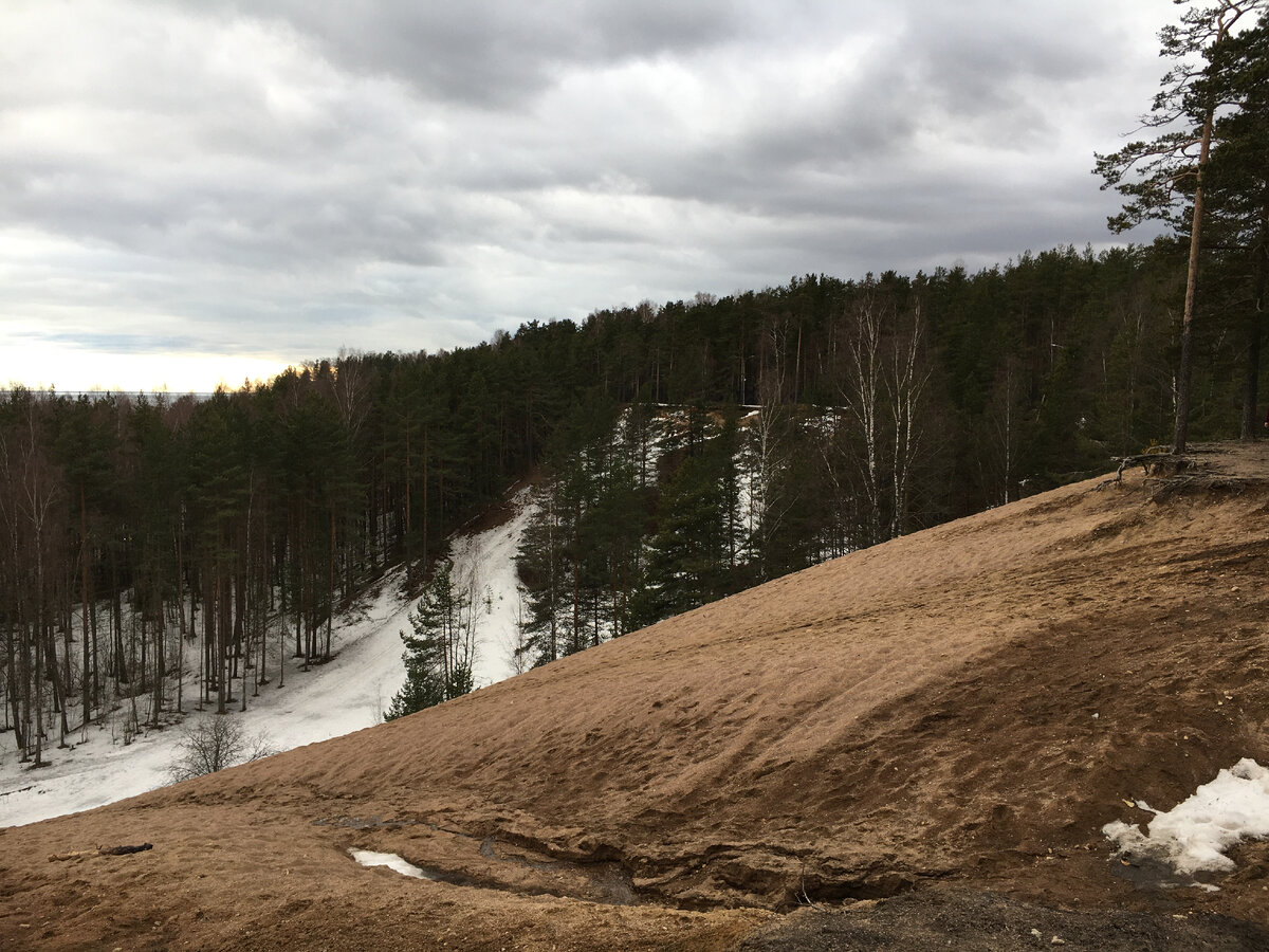 Вид с обрыва Смерть-горы на Финский залив