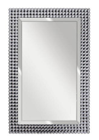 ЗЕРКАЛО ПРЯМОУГОЛЬНОЕ С КРИСТАЛЛАМИ-КАБОШОНАМИ, Garda Decor