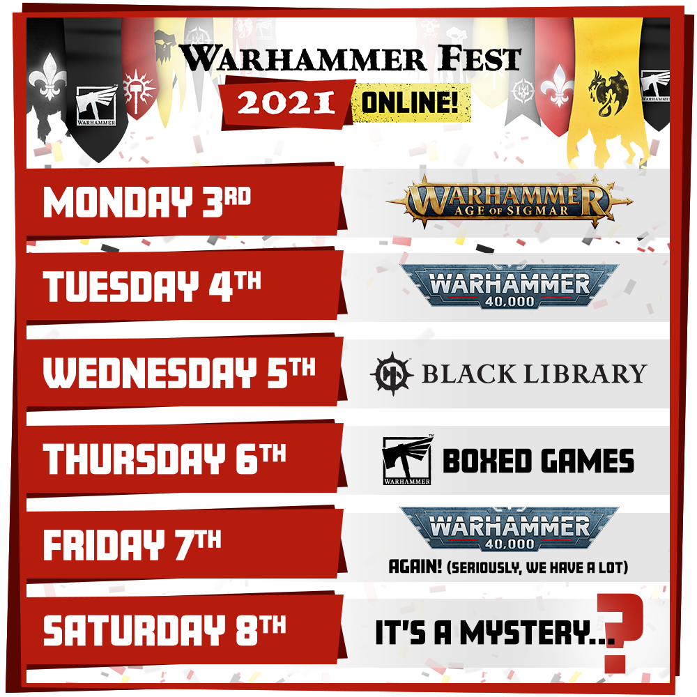 WARHAMMER FEST 2021 ВЫХОДИТ В ОНЛАЙН С 3 ПО 8 МАЯ | Хроники Рукосуева | Дзен