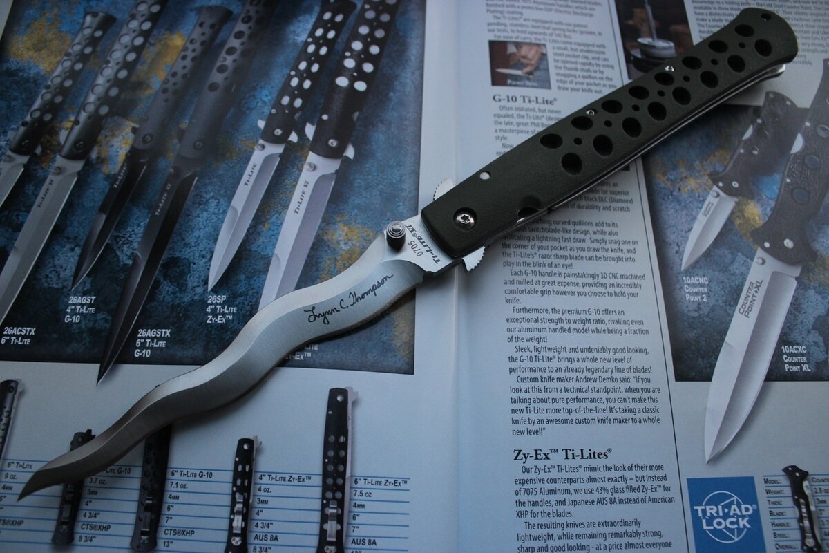 Нож от COLD STEEL 26SY6 TI-LITE 6 LYNN THOMPSON
