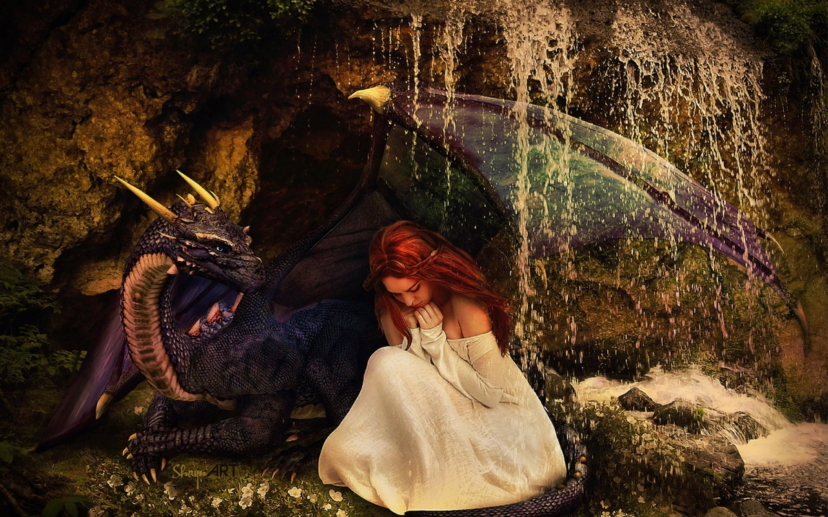 Девушка и дракон. Девочка и дракон. Девушка и дракон фэнтези.