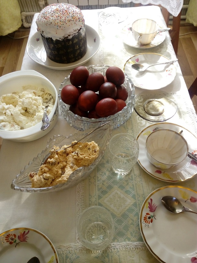 Пасхальный завтрак. Личное фото