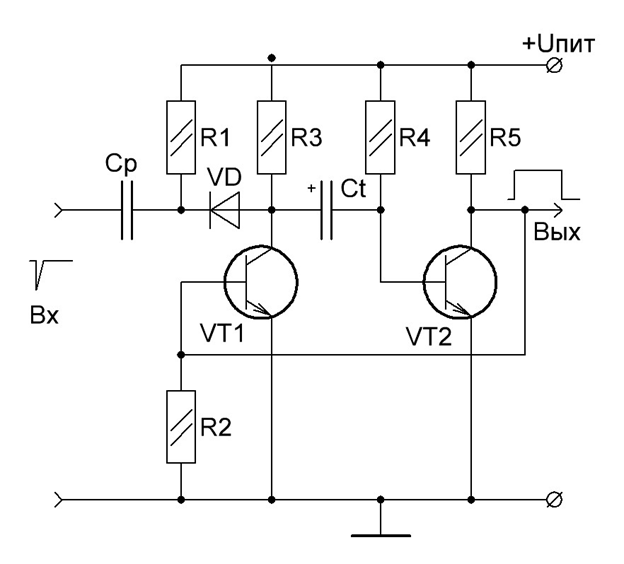 Одновибратор схема