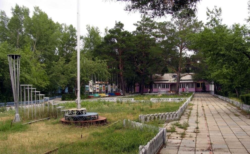 Лагерь «Юность», линейка, 2006 г
