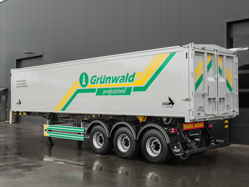 Алюминиевый самосвальный полуприцеп Gr.Ti49-AB-SS. 