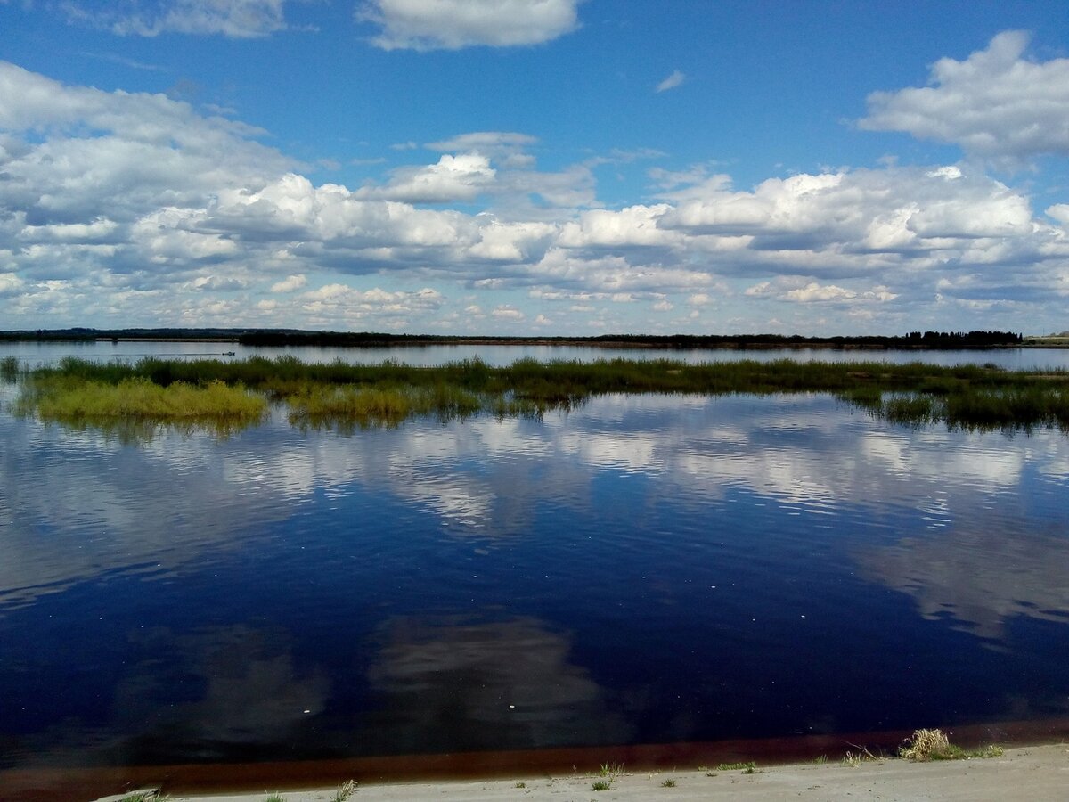 Река Курополка. Куростров на горизонте. Родина Михайло Ломоносова.