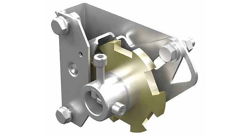 Устройство от разрыва пружин подъемных секционных ворот