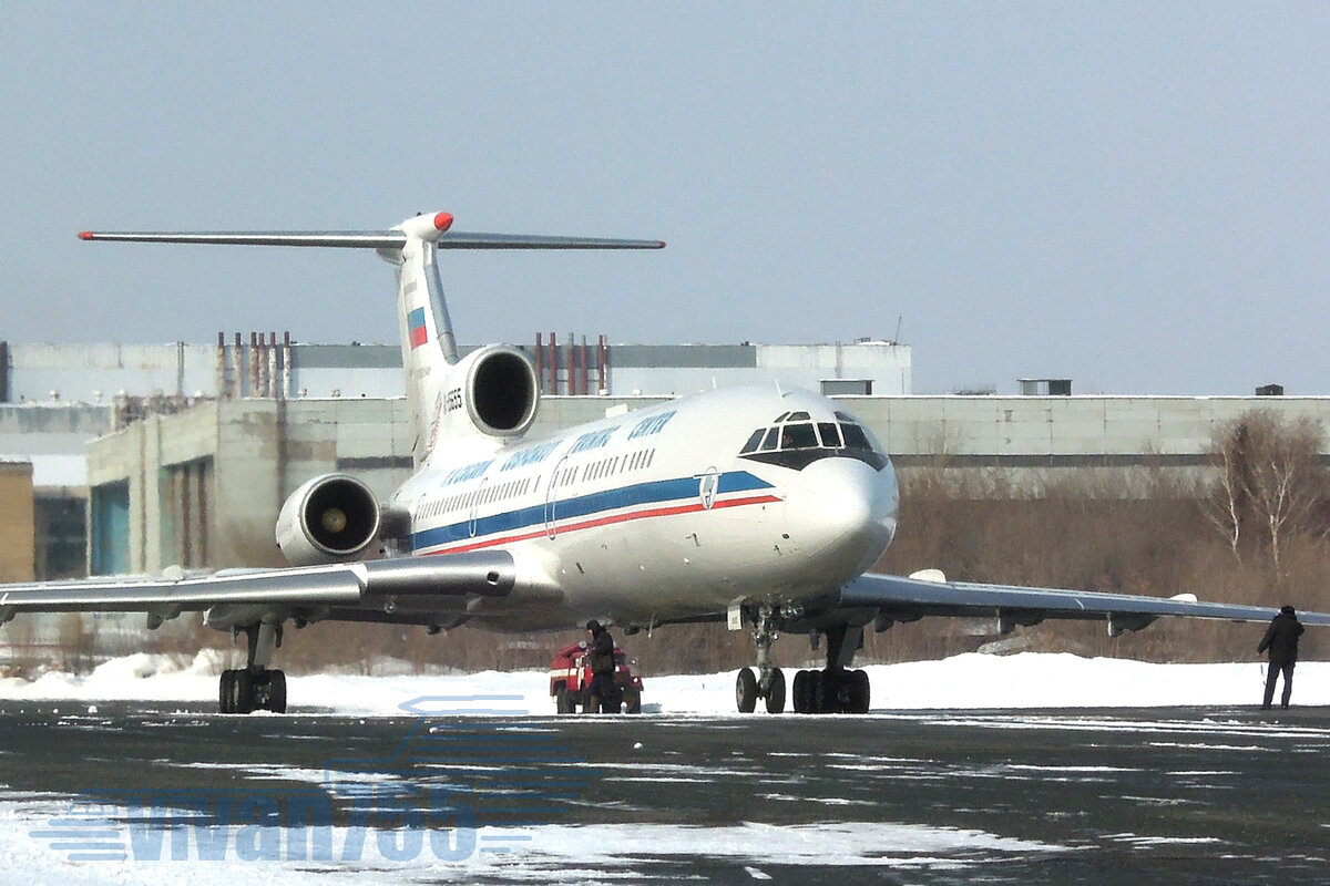 Запуск Ту-154М