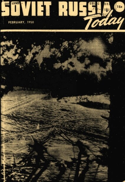 Обложка журнала "Soviet Russia Today" февраль 1950 года.