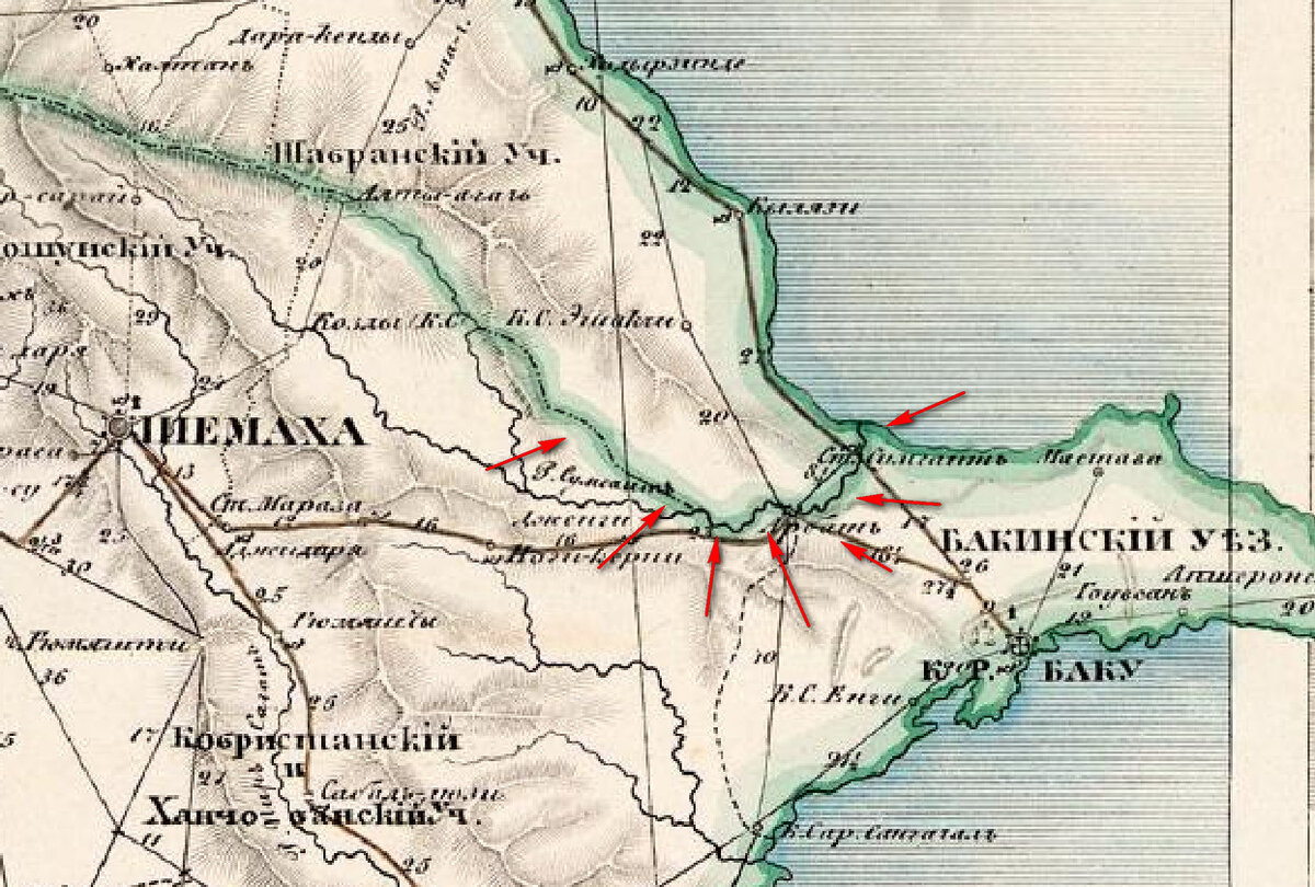 Подробная карта дербента