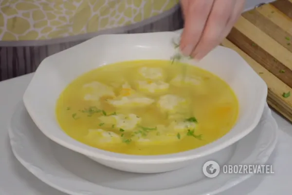 Готовый суп