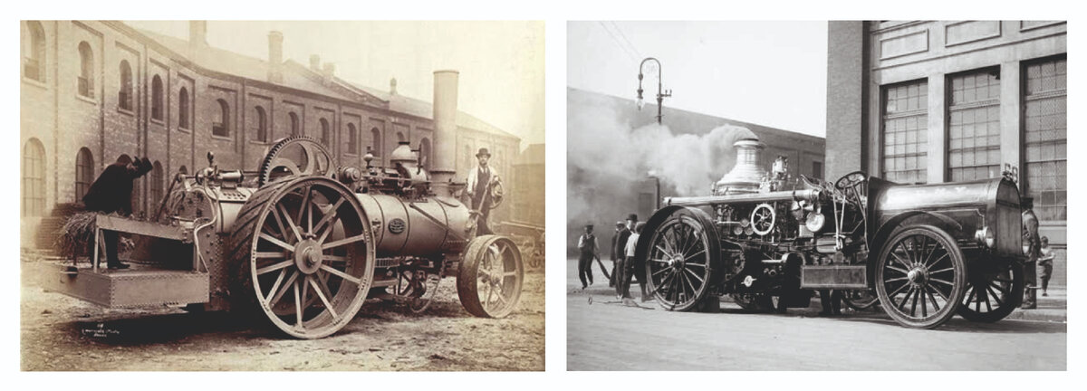 v-образный паровой двигатель