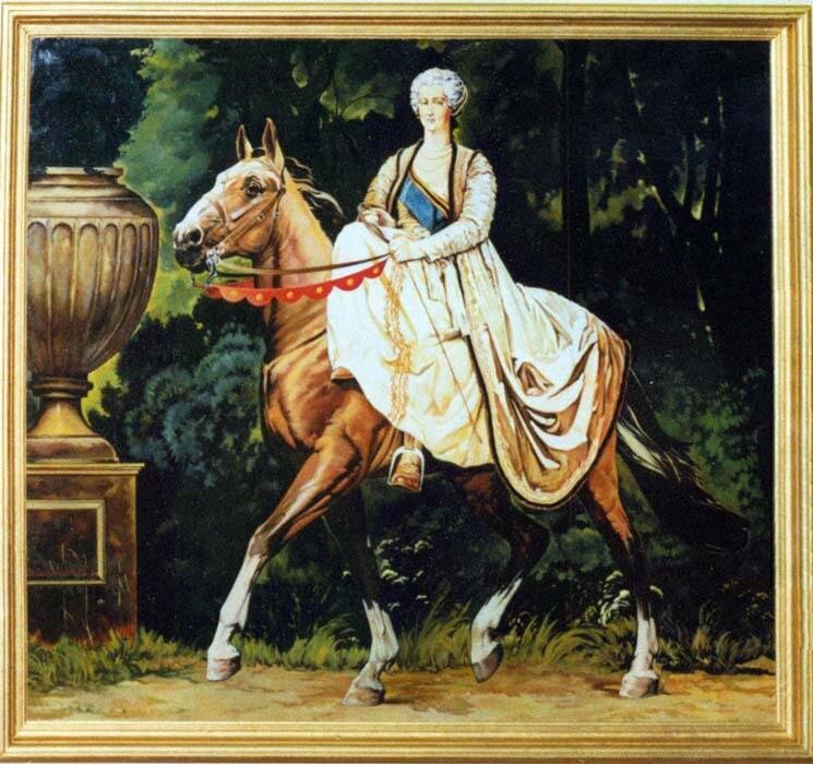 Екатерина II на лошади