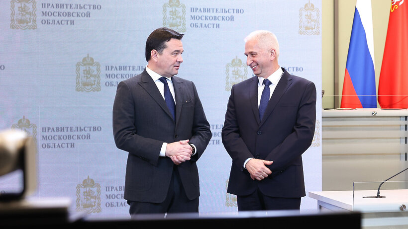    Губернатор Московской области Андрей Воробьев на совещании с Владимиром Путиным в режиме видеоконференции © Антон Чернов, «Подмосковье Сегодня»