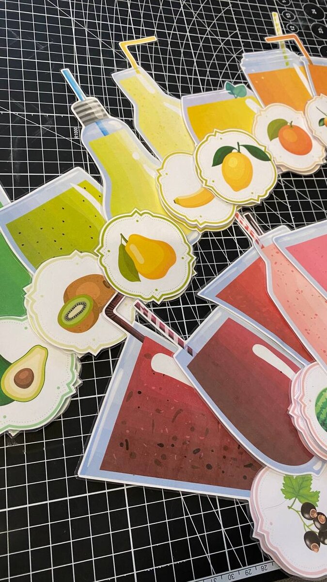 Игра на липучках "Коктейли"