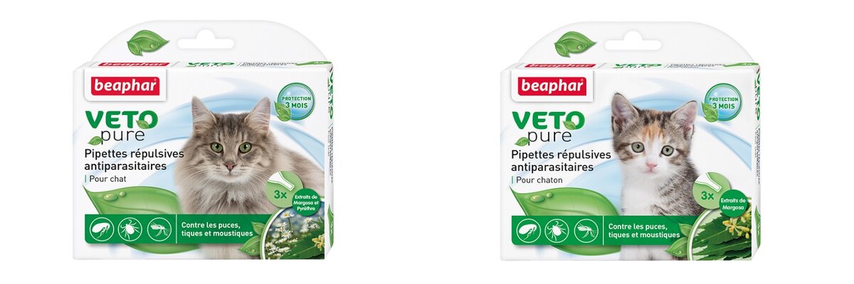 Биокапли для взрослых кошек и котят Veto Pure