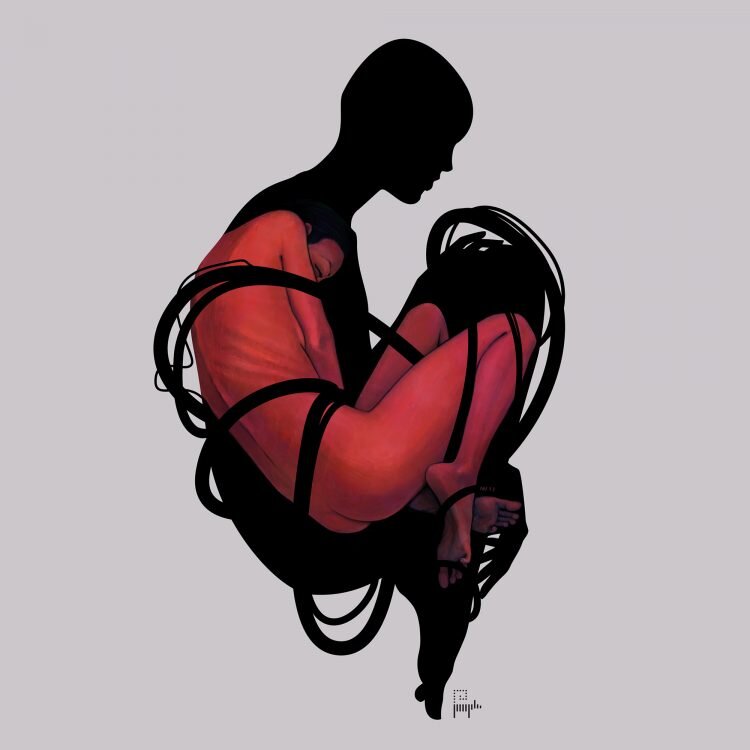 Диктатура тела, 2018. Холст, акрил, диджитал.