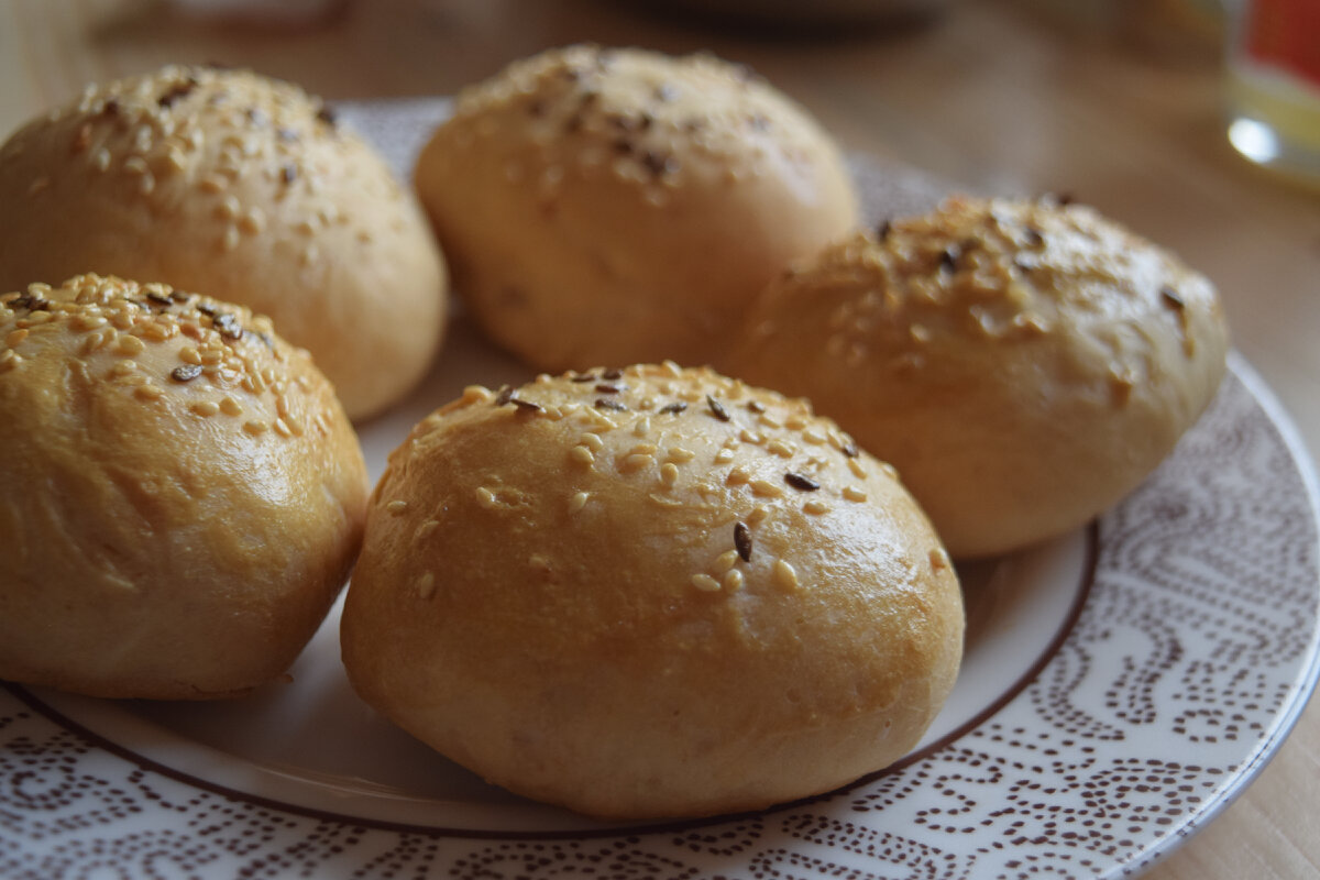 Булочки с кунжутом