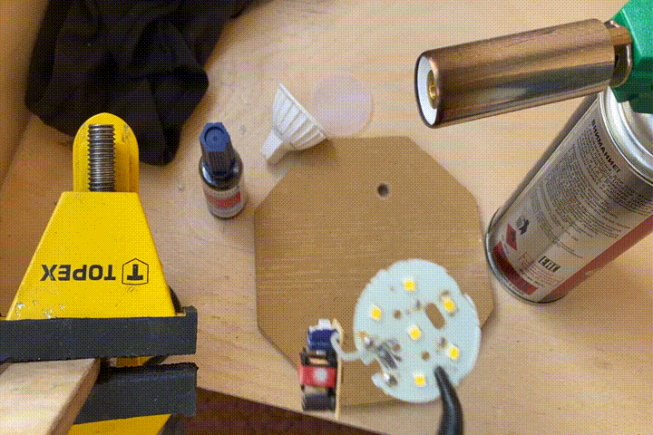 Светодиод снялся за пару секунд без 