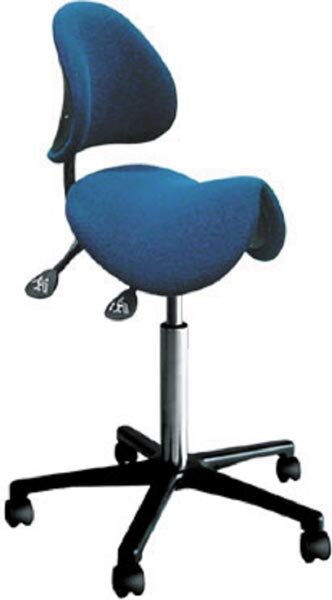 Стул-седло со спинкой антистатический 