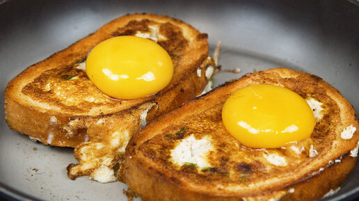 Сытный завтрак из батона и яиц – хватит на весь день!