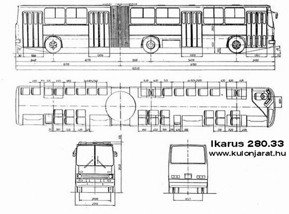 Автобус гармошка где находится двигатель Ikarus 280. Модификации и разновидности. Часть 2 НПАП № 1 Икарус Дзен