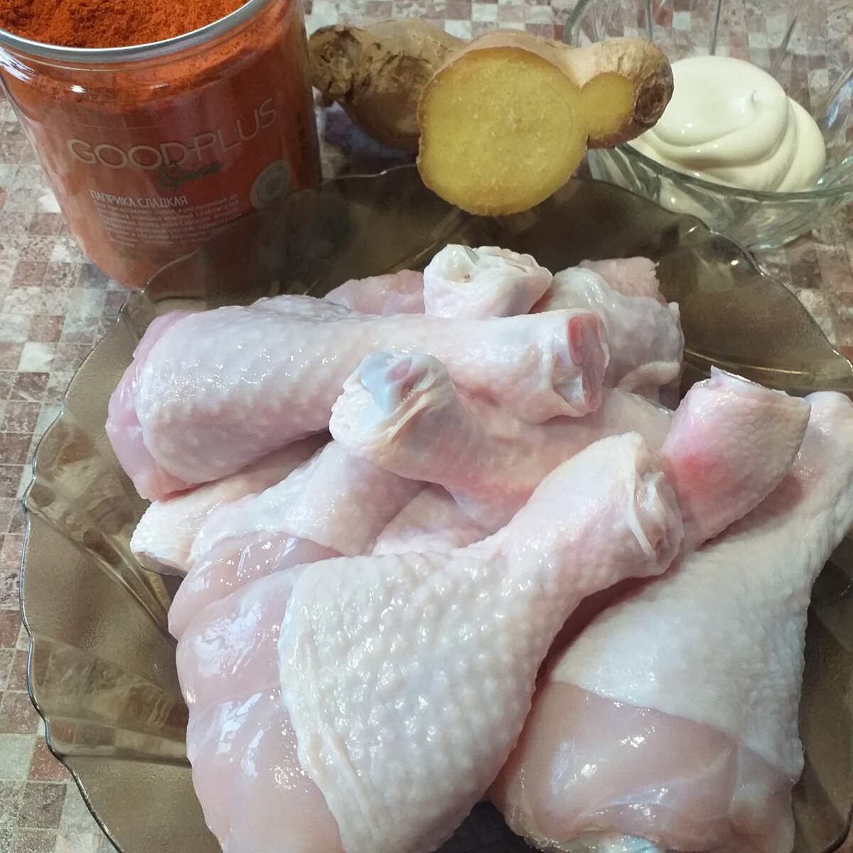 Продукты для куриных голеней