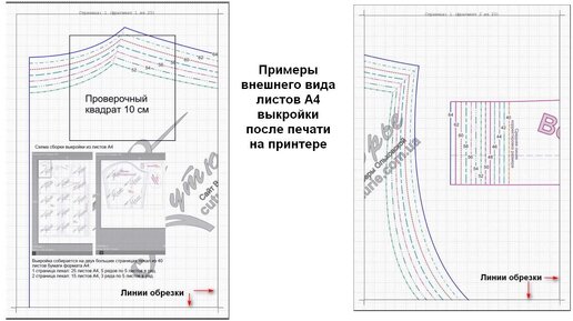 Как подготовить ПДФ выкройку к раскрою после печати на листах А4 домашнего принтера
