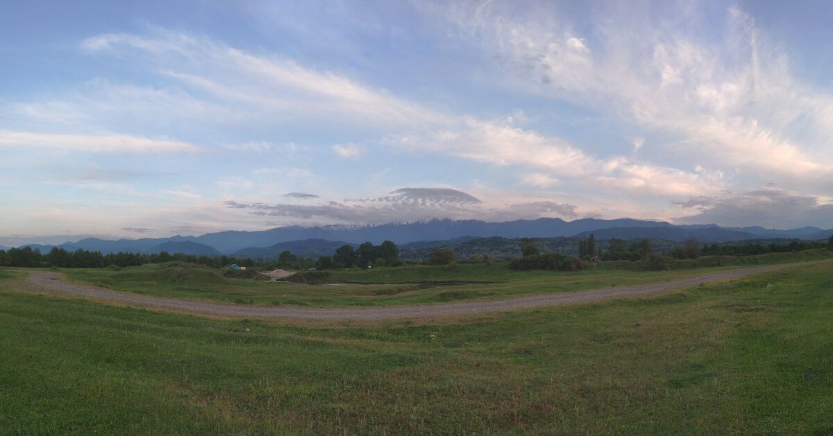 Панорама с первой нашей остановки. 