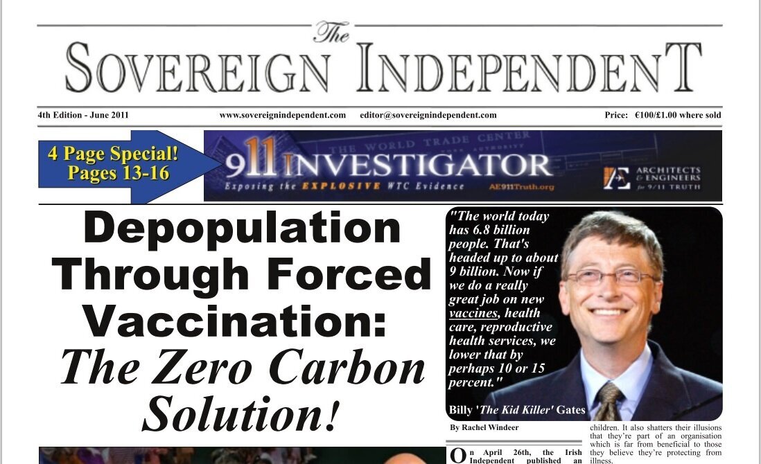 Депопуляция через принудительную вакцинацию – это экологически чистое решение! Страх и убеждение перевести к принуждению