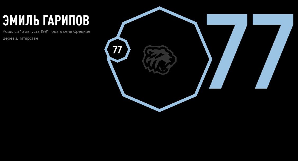 Взято с официального сайта ХК Трактор