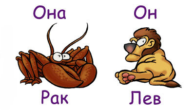 Женщина - рак, мужчина - лев. Совместимость знаков. Идеально!