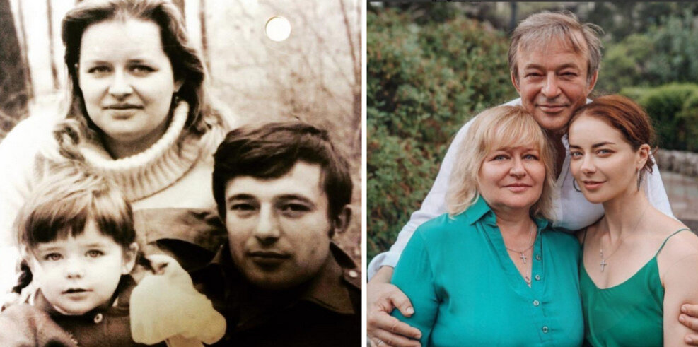 Марина Александрова (Пупенина) с родителями (слева в детстве)