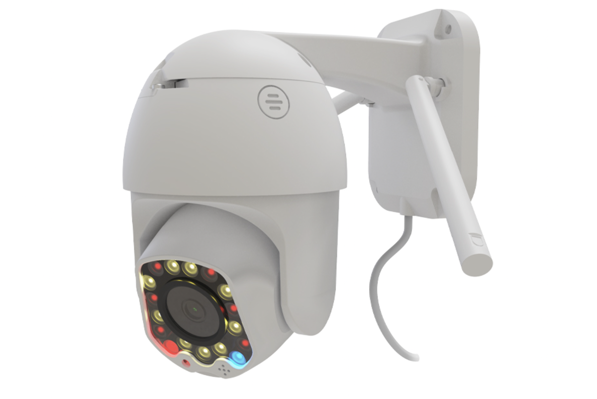 Wi-Fi камера Ritmix IPC-270s. Уличная поворотная камера наблюдения поддерживает как черно-белую ночную съёмку в ИК освещении, так и цветную ночную съёмку при обнаружении движения