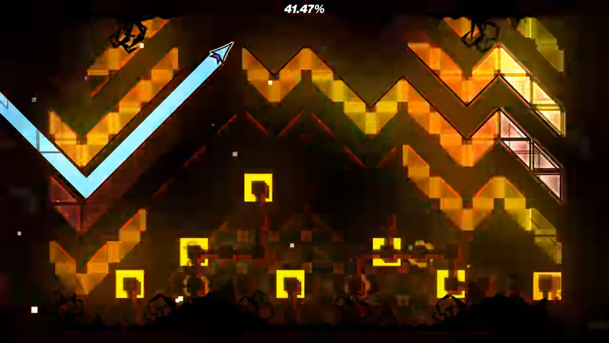 Этап волны в новой версии Sakupen Circles. Скрин сделан в Ютубе