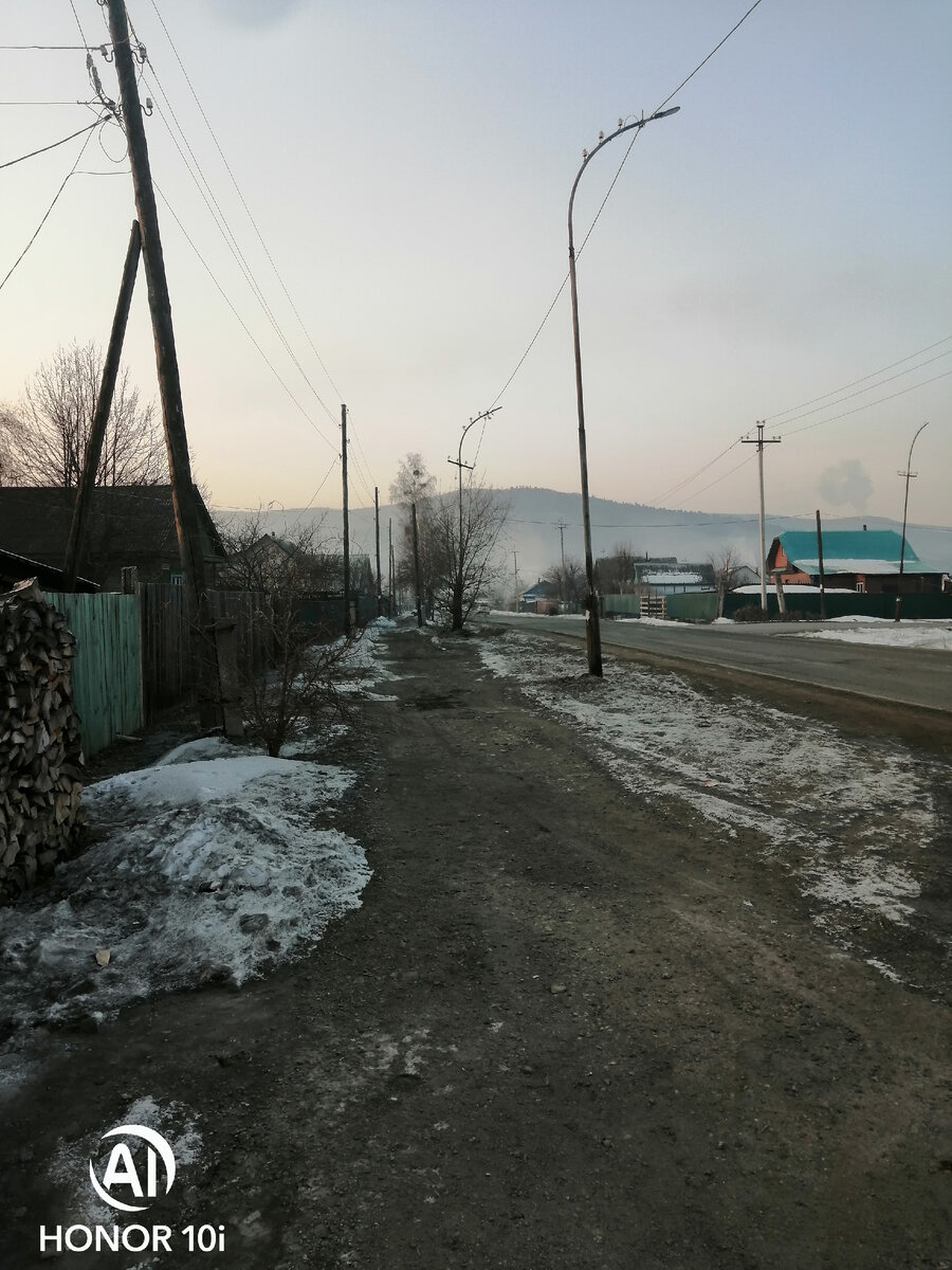 Фото автора из личного архива, по дороге на работу 