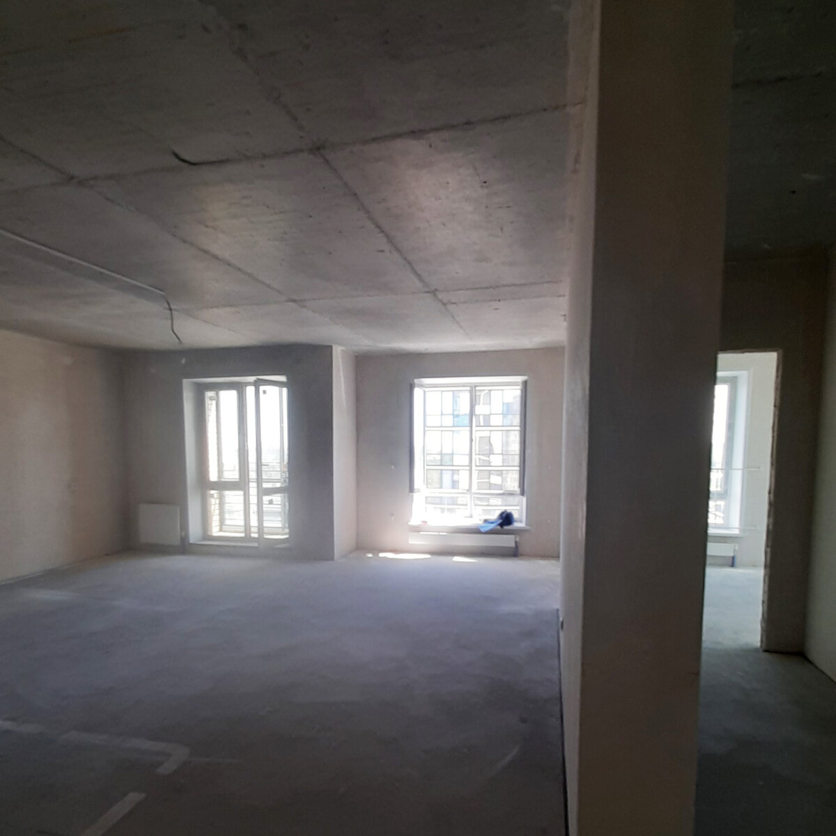 Квартира до проектных работ. ЖК "Правобережный", г. Тюмень. 