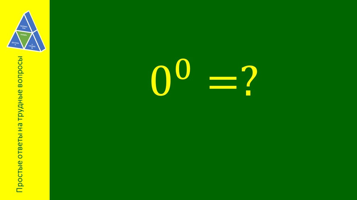 Почему иногда говорят, что это неопределенность, а иногда, что получается единица?
