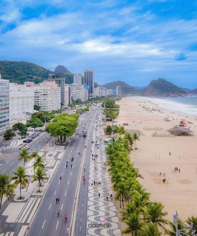 Бразильский пляж копакабана