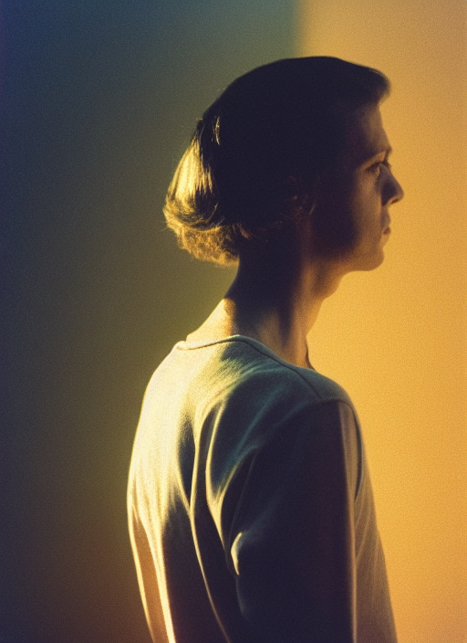 Профиль худого молодого человека