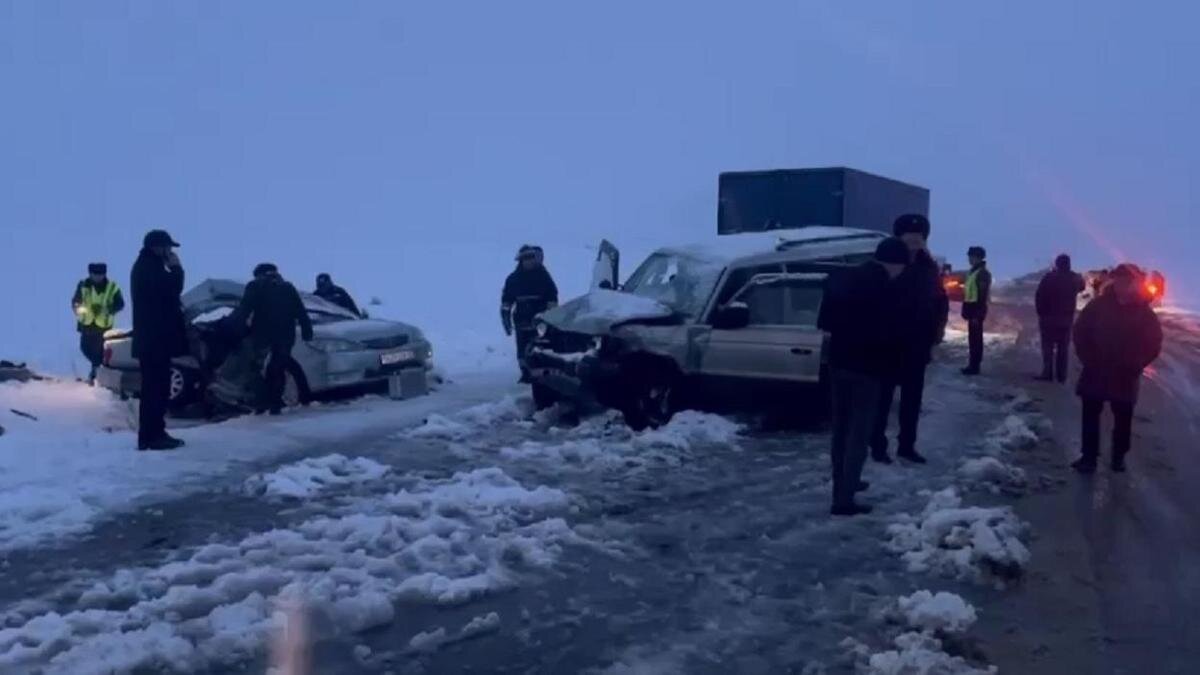    Автомобили попали в аварию:t.me/POLICE_of_KZ