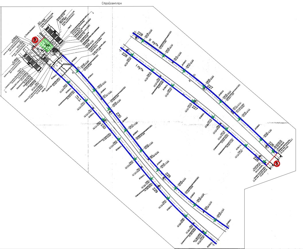 Стройгенплан тоннельного трубопровода