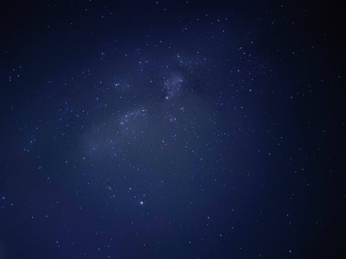 Часть млечного пути. Фото сделано на Meizu Note 9