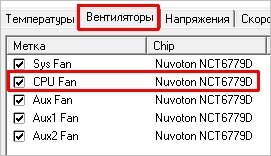 не отображает кулер - Форум SpeedFan (Windows)