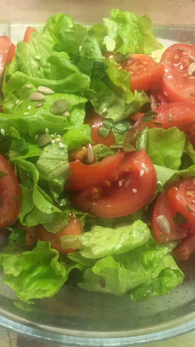 Свежий салат из овощей