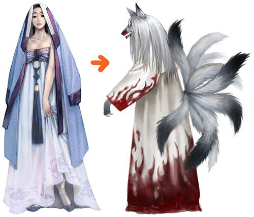 Хотя в корейской мифологии лиса-оборотень фигурирует в страшных историях, это не однозначно злой монстр, и похоже, что у неё есть желание остаться человеком.