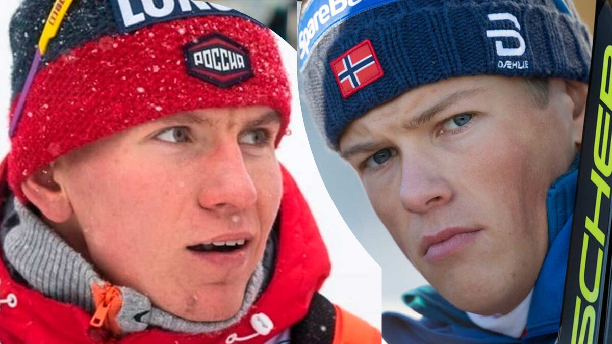 Александр Большунов, Йоханнес Клебо. Коллаж автора