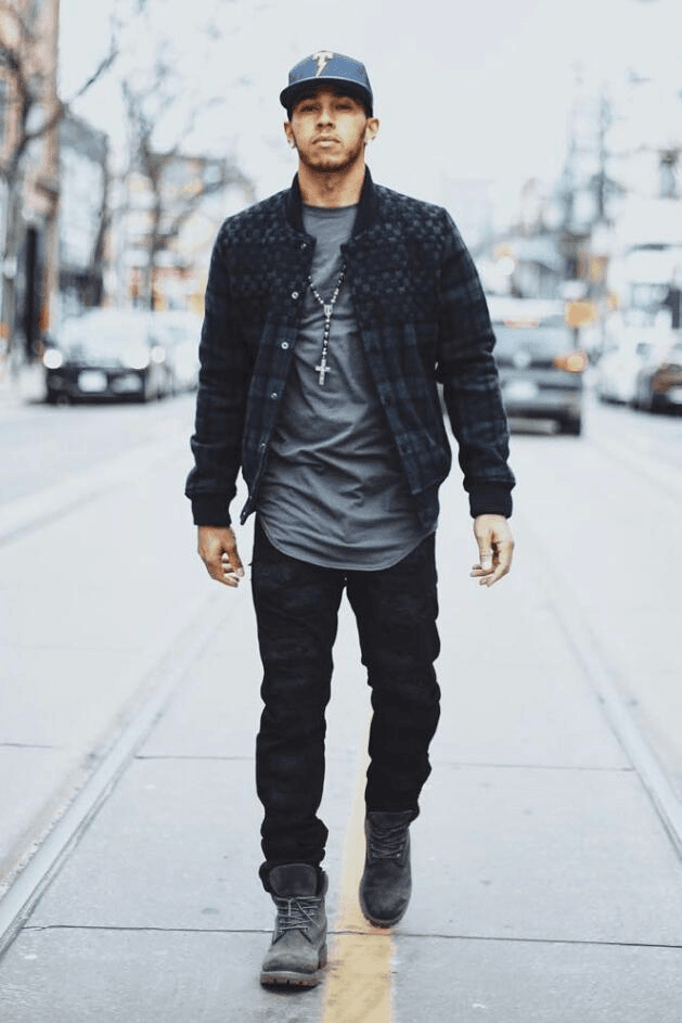 Lewis Hamilton в Timberland. Источник: starstyleman.com 