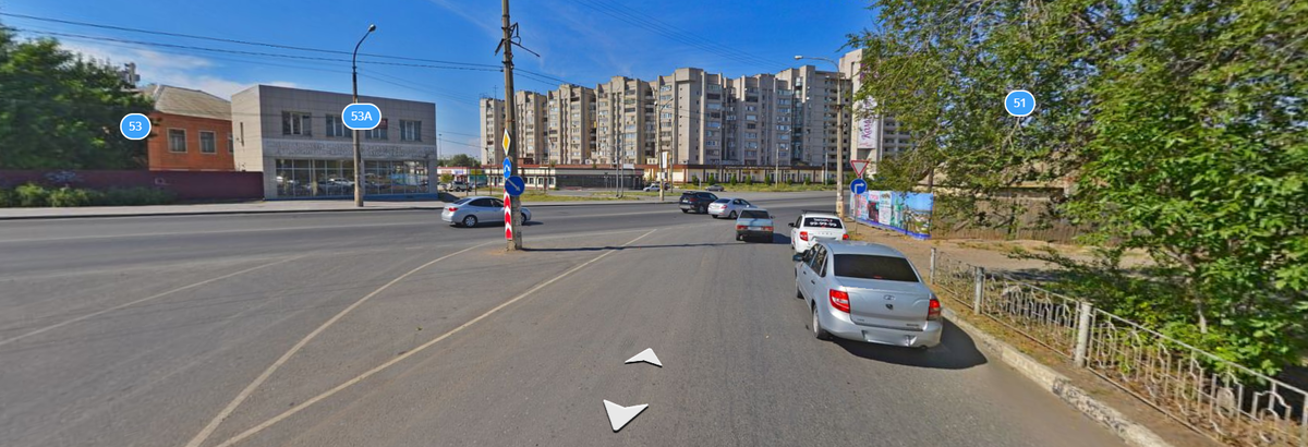 Перекресток с главной дорогой
